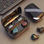 Wireless Earbuds Bluetooth 5.1 TWS 2200mAh Power Bank Charging Box in Ear Earphones True Stereo Sports Headphones Waterproof/Sweatproof Headsets