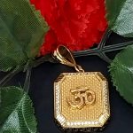 Men Designer 1 gram Micro plated pendant